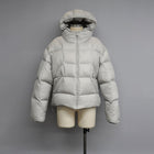 Men’s Grey Luxury Down Jacket 900 Fill Winter Puffer Coat for -10°C Cold