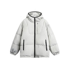 Men's White Duck Down Hooded Jacket Waterproof Warm Winter Coat OEM