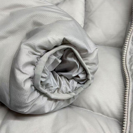 Men’s Grey Luxury Down Jacket 900 Fill Winter Puffer Coat for -10°C Cold