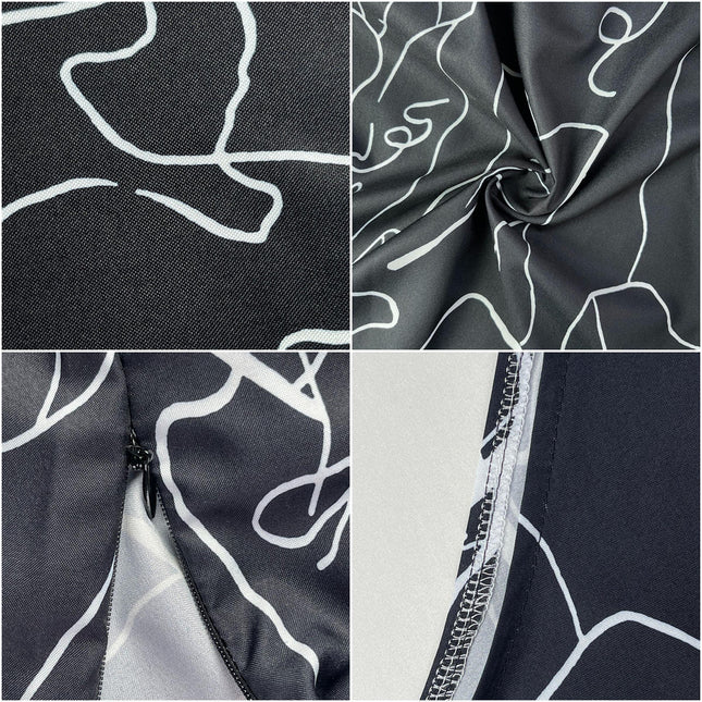 Printed Wide Leg Summer Jumpsuit for Women High Waist Halter Lace-Up