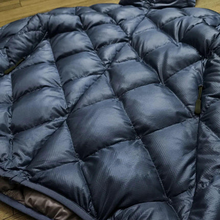 Men’s Quilted Down Puffer Jacket White Duck Down Winter Coat OEM