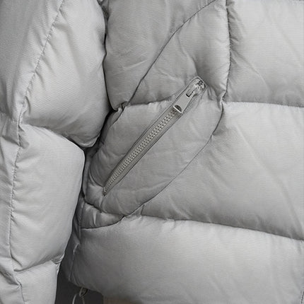 Men’s Grey Luxury Down Jacket 900 Fill Winter Puffer Coat for -10°C Cold