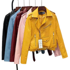 Women’s PU Leather Moto Jacket Slim Fit Short Korean Spring Style