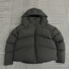 Men's Black Puffer Jacket 700 Fill Duck Down Hooded Winter Coat