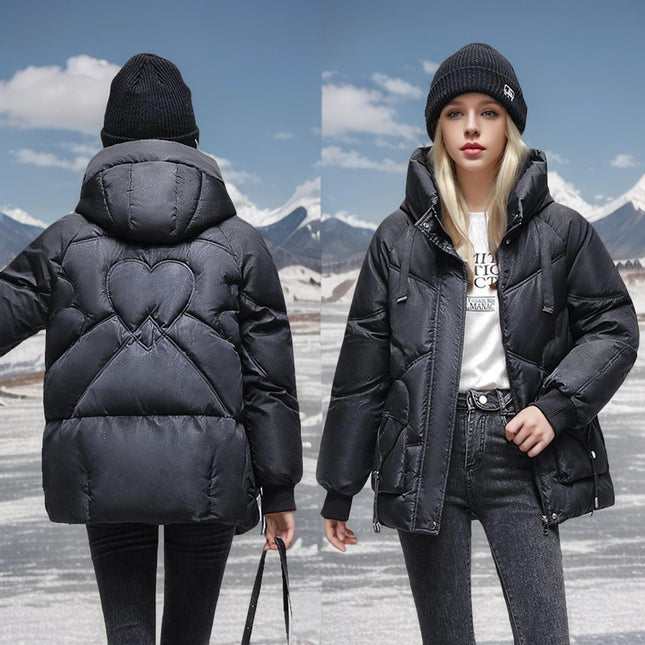 Green Hooded Duck Down Jacket for Women and Men Winter Coat