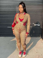 Women’s Leopard Print Crop Top & Leggings 2-Piece Streetwear Set