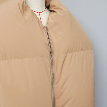 Women's Khaki Winter Down Coat Warm Puffer Jacket Custom Fit