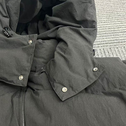 Men's Black Puffer Jacket 700 Fill Duck Down Hooded Winter Coat