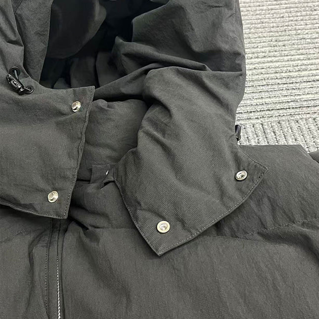 Men's Black Puffer Jacket 700 Fill Duck Down Hooded Winter Coat