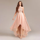 Women’s Sequin Halter Evening Gown Multi-Layer Mesh Prom Ball Dress
