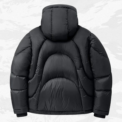 Men's Winter Techwear Puffer Jacket Hooded Tactical Down Coat