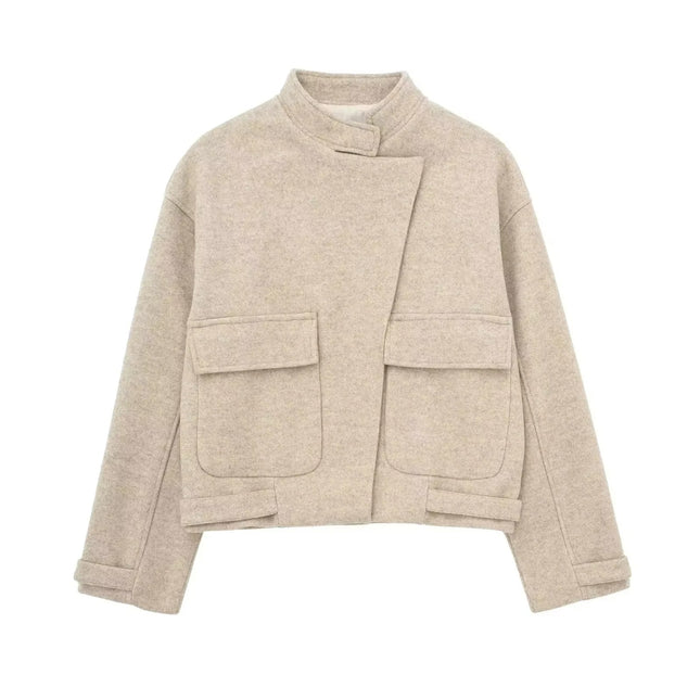 Long Winter Jacket for Women Korean Style Lapel Button Coat 2025