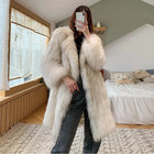 Women’s Long Faux Fur Winter Coat Warm Windproof Plus Size Jacket