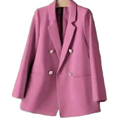 Women’s Spring Fall Solid Color Blazer Jacket 2024 Slim Fit