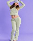 Autumn 2025 Women's Loose Hooded Cardigan Set with Zipper & Matching Trousers