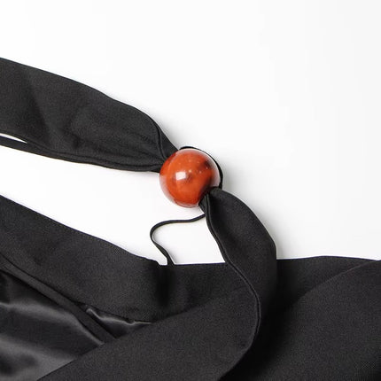 Women’s Off Shoulder Patchwork Blazer Lapel Button Long Sleeve Spring Style