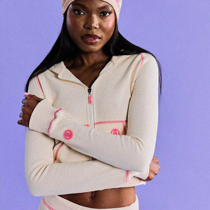 Autumn 2025 Women's Loose Hooded Cardigan Set with Zipper & Matching Trousers