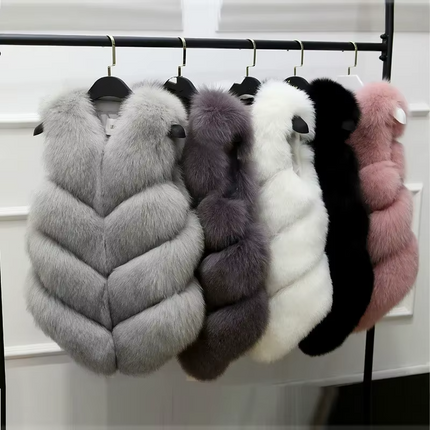 Women’s Faux Fur Vest Winter Waistcoat for Girls and Women | Warm & Stylish