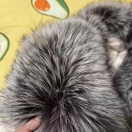 White Duck Down Winter Jacket Women with Real Fox Fur Collar Luxury Coat