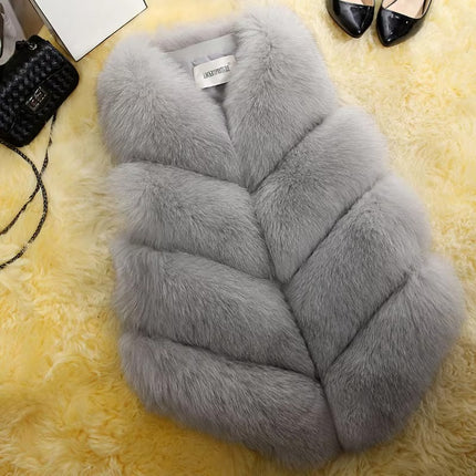 Women’s Faux Fur Vest Winter Waistcoat for Girls and Women | Warm & Stylish