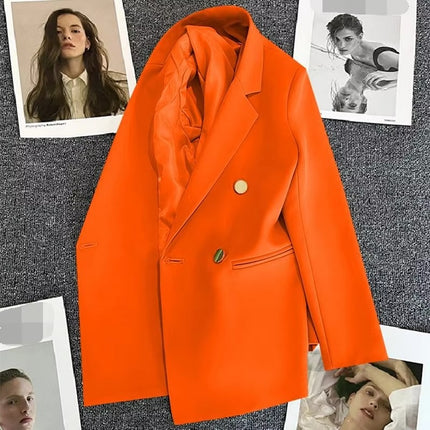 Women’s Spring Fall Solid Color Blazer Jacket 2024 Slim Fit
