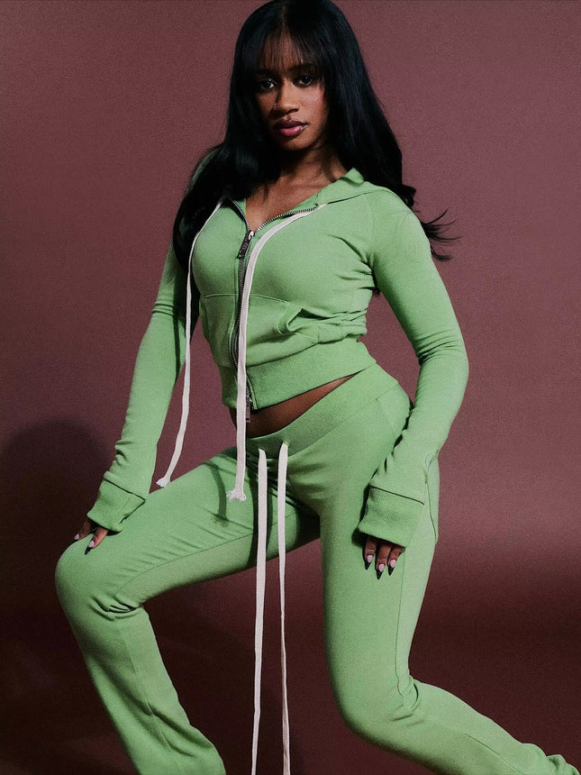 European American Women’s Casual Loose Cardigan Bow Collar Strap Sports Style