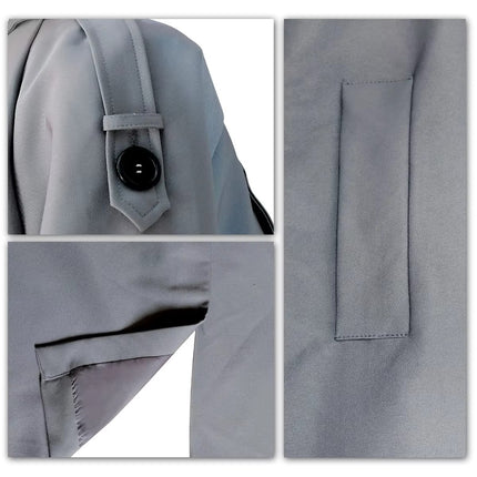 Women’s Windproof Double Breasted Trench Coat Slim Fit Long Overcoat