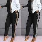 Women’s Cotton 2 Piece Jogger Set Long Sleeve Casual Lounge Outfit