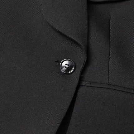 Women’s Off Shoulder Patchwork Blazer Lapel Button Long Sleeve Spring Style