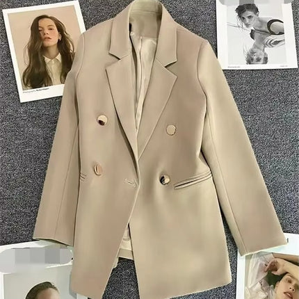 Women’s Spring Fall Solid Color Blazer Jacket 2024 Slim Fit