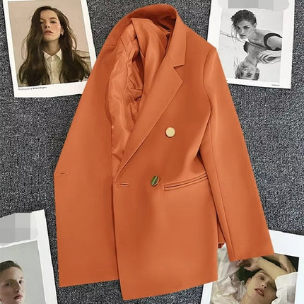 Women’s Spring Fall Solid Color Blazer Jacket 2024 Slim Fit