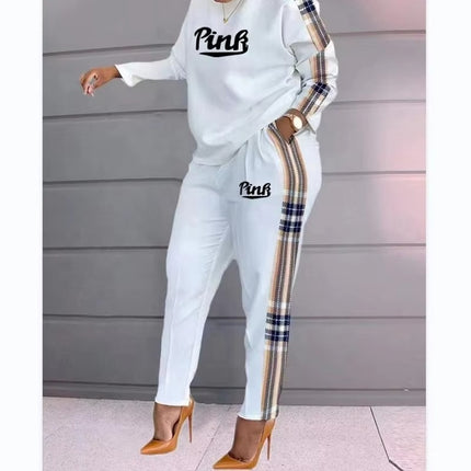 Women’s Cotton 2 Piece Jogger Set Long Sleeve Casual Lounge Outfit