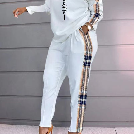 Women’s Cotton 2 Piece Jogger Set Long Sleeve Casual Lounge Outfit