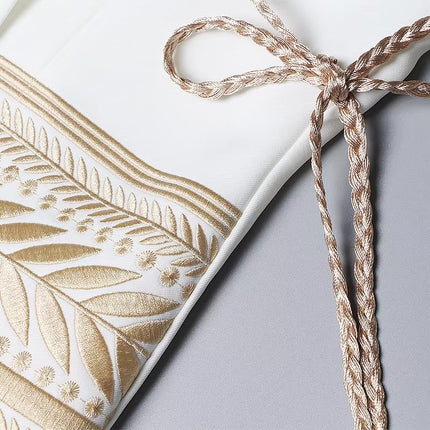 Embroidered Asymmetrical Tassel Blazer Coat for Women Long Sleeve